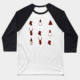 Christmas Pattern Baseball T-Shirt